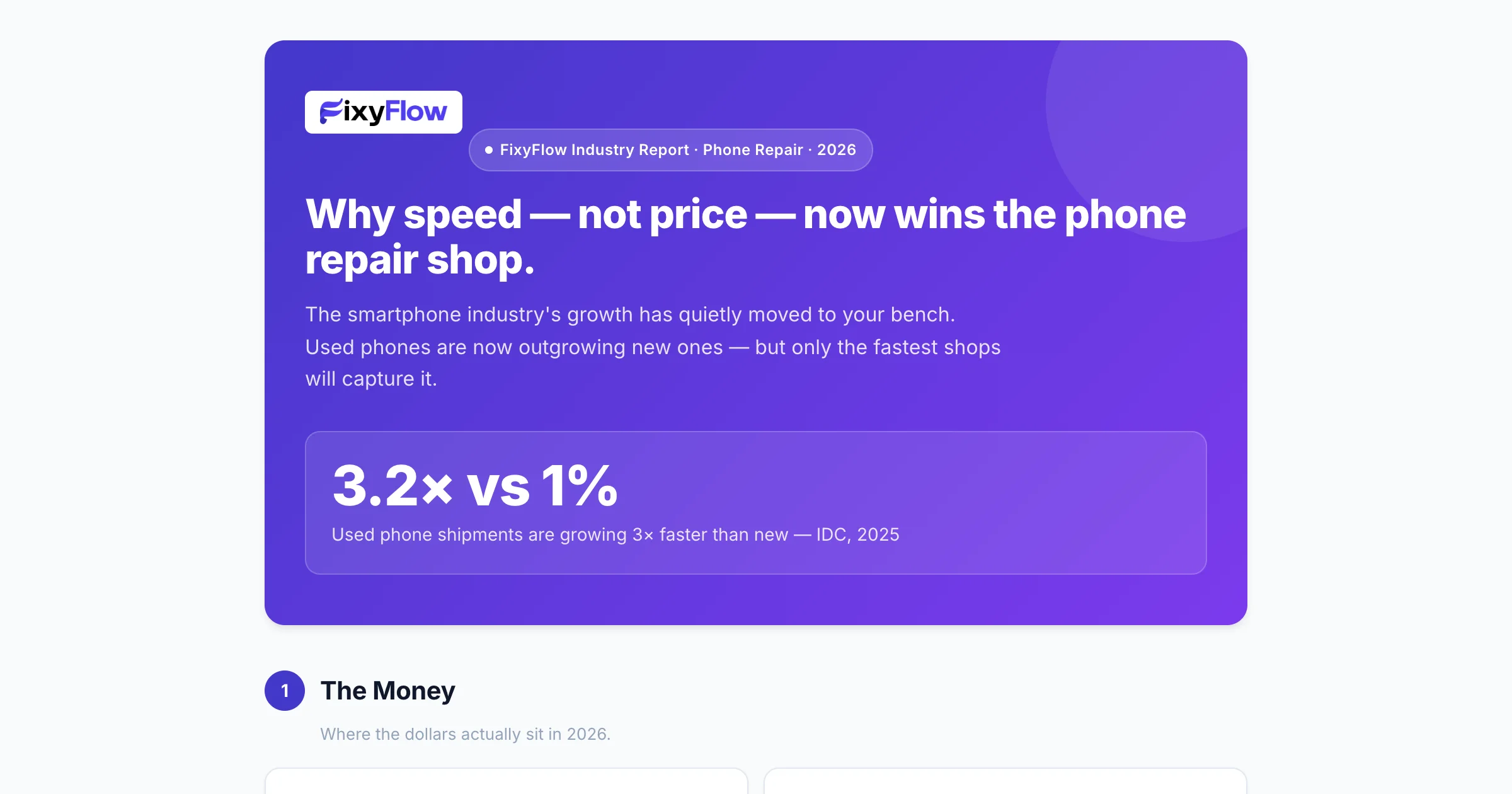 2026 phone repair industry data: 56% of customers want repairs done in under 24 hours, 28% defect over speed not price, ...